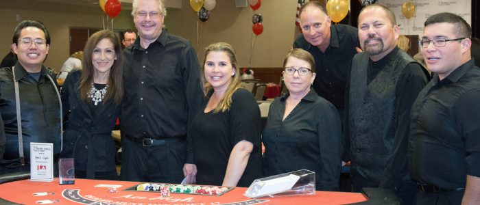 Ace High casino party dealers at Newport fundraiser