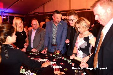 Ace High Blackjack table rental at private party